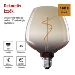 EMOS Z59G01, LED izzó DECO S123/ E27 / 4 W (16 W) / 150 lm / flame