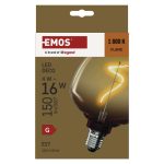 EMOS Z59G01, LED izzó DECO S123/ E27 / 4 W (16 W) / 150 lm / flame