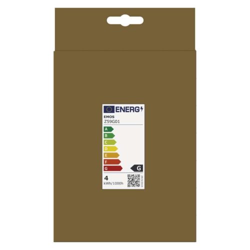 EMOS Z59G01, LED izzó DECO S123/ E27 / 4 W (16 W) / 150 lm / flame