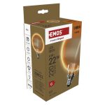 EMOS Z5BO11, LED izzó DECO G130OA / E27 / 4 W (22 W) / 220 lm / flame