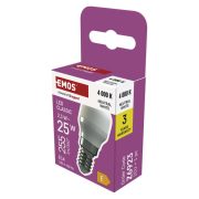   EMOS Z6923, LED hűtőszekrény izzó ST26 / E14 / 2,3 W (25 W) / 255 lm / természetes fehér