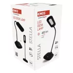 EMOS Stella fekete LED asztali lámpa, Z7602B