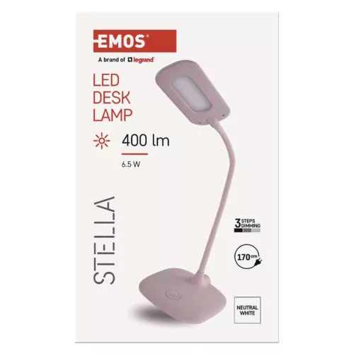 EMOS Stella rózsaszín LED asztali lámpa, Z7602P