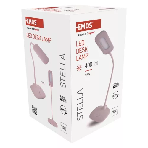 EMOS Stella rózsaszín LED asztali lámpa, Z7602P
