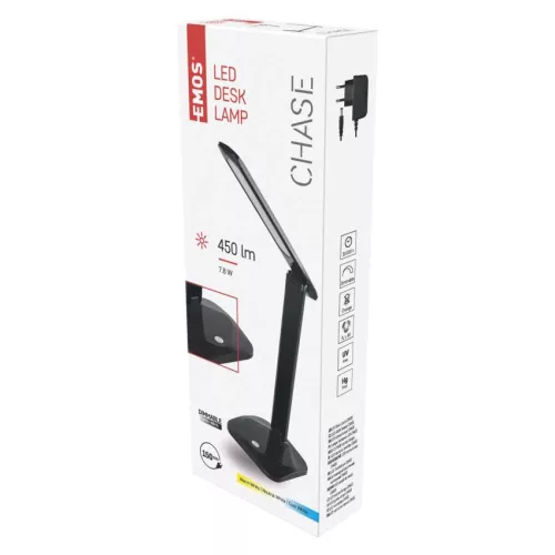 EMOS Z7619B, Chase LED asztali lámpa, fekete