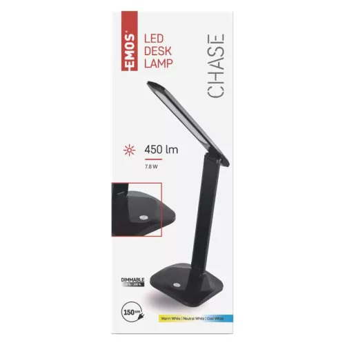 EMOS Z7619B, Chase LED asztali lámpa, fekete