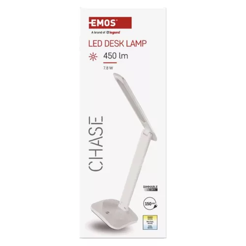 EMOS Z7619W, Chase LED asztali lámpa, fehér