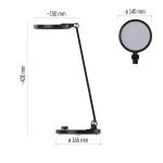 EMOS Z7628B, Charles LED asztali lámpa, fekete