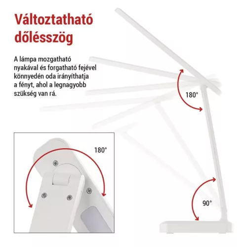 EMOS Z7631, AMY LED asztali lámpa, újratölthető