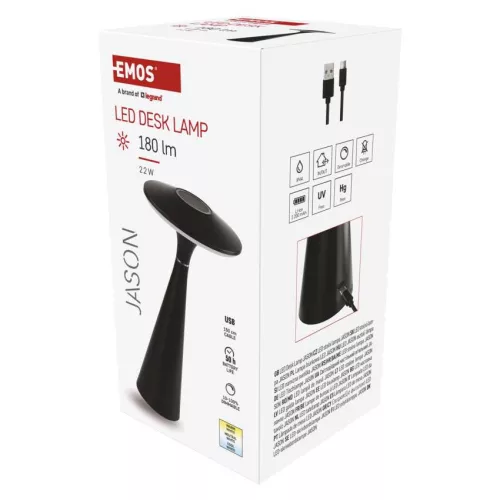 EMOS Z7633, Jason LED asztali lámpa, újratölthető
