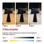EMOS Z7633, Jason LED asztali lámpa, újratölthető