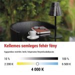 EMOS Z7634, Grace LED asztali lámpa, újratölthető