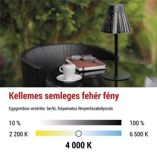 EMOS Z7634, Grace LED asztali lámpa, újratölthető