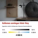 EMOS Sophie fekete újratölthető LED asztali lámpa, Z7635B