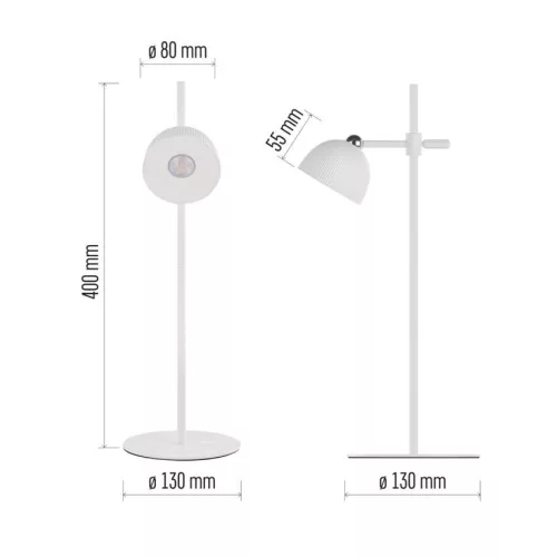 EMOS Z7635W, Sophie LED asztali lámpa, újratölthető, fehér
