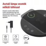 EMOS Z7637B, Oscar LED asztali lámpa, fekete