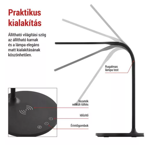 EMOS Z7637B, Oscar LED asztali lámpa, fekete