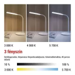 EMOS Oscar fehér LED asztali lámpa vezetékmentes töltéssel, Z7637W