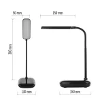 EMOS Z7638B, Molly LED asztali lámpa, fekete