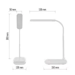 EMOS Z7638W, Molly LED asztali lámpa, fehér