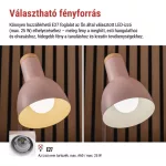 EMOS Poppy rózsaszín asztali lámpa E27 foglalattal és tolltartóval, Z7640P