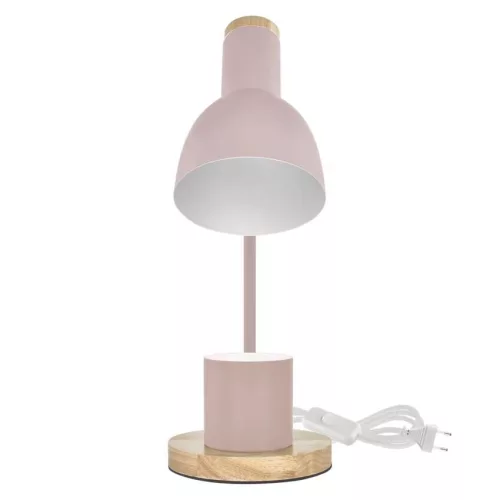 EMOS Poppy rózsaszín asztali lámpa E27 foglalattal és tolltartóval, Z7640P