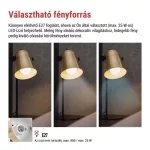 EMOS Nina arany asztali lámpa E27 foglalattal, Z7642GL