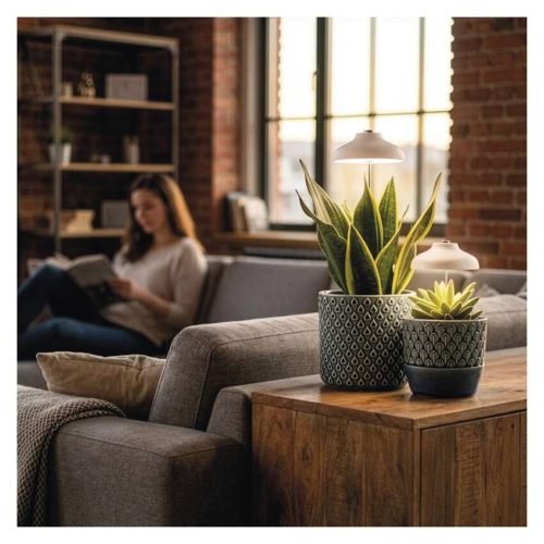 EMOS Z7901, LED növénynevelő lámpa, teljes spektrum, 15 LED, beltéri, időzítővel