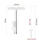 EMOS Z7902, LED növénynevelő lámpa, teljes spektrum, 39 LED, beltéri, időzítővel, dimmelhető