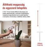 EMOS Z7902, LED növénynevelő lámpa, teljes spektrum, 39 LED, beltéri, időzítővel, dimmelhető