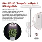 EMOS Z7902, LED növénynevelő lámpa, teljes spektrum, 39 LED, beltéri, időzítővel, dimmelhető