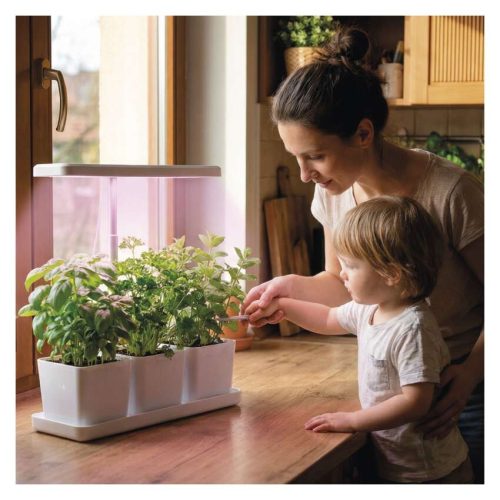 EMOS Z7904, LED növénynevelő lámpa, teljes spektrum, 30 LED, beltéri, időzítővel, dimmelhető