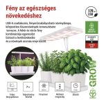 EMOS Z7904, LED növénynevelő lámpa, teljes spektrum, 30 LED, beltéri, időzítővel, dimmelhető