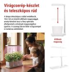 EMOS Z7904, LED növénynevelő lámpa, teljes spektrum, 30 LED, beltéri, időzítővel, dimmelhető