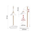 EMOS Z7905, LED növénynevelő lámpa, teljes spektrum, 21 LED, beltéri, időzítővel