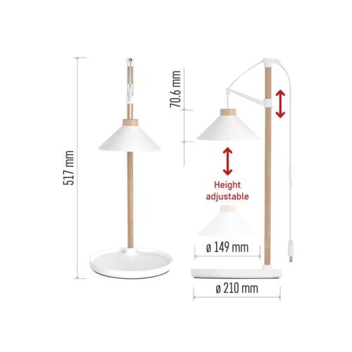 EMOS Z7905, LED növénynevelő lámpa, teljes spektrum, 21 LED, beltéri, időzítővel