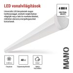 EMOS ZAB912, LED lineáris lámpatest MANO 40W, semleges fehér