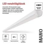 EMOS ZAB913, LED lineáris lámpatest MANO 60W, semleges fehér