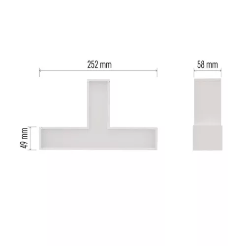 EMOS ZALT, LED lineáris lámpatest ORTO TCON 12W, semleges fehér