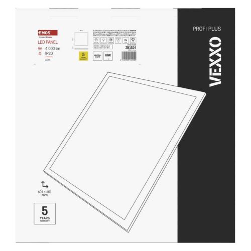 EMOS ZB1524, LED panel VEXXO Kapcsolódó beépíthető 33W 4360lm IP20 term- fehér