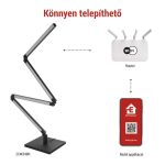 EMOS ZCW34BR, GoSmart LED állólámpa, fekete, 175 cm, meleg fehér / RGBIC WiFi