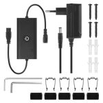 EMOS ZCW34BR, GoSmart LED állólámpa, fekete, 175 cm, meleg fehér / RGBIC WiFi