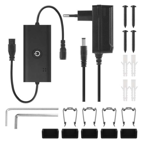 EMOS ZCW34BR, GoSmart LED állólámpa, fekete, 175 cm, meleg fehér / RGBIC WiFi