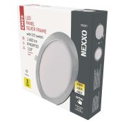   EMOS ZD1243, LED süllyesztett lámpatest NEXXO, kerek, ezüst, 18W, CCT