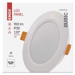 EMOS ZD1432, LED süllyesztett lámpatest RUBIC, kerek, fehér, 9W, természetes fehér