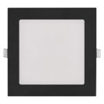 EMOS ZD2333, LED süllyesztett lámpatest NEXXO, négyzet, fekete, 12W, CCT