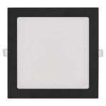 EMOS ZD2343, LED süllyesztett lámpatest NEXXO, négyzet, fekete, 18W, CCT