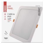 EMOS ZD2452, LED süllyesztett lámpatest RUBIC, négyzet, fehér, 24W, természetes fehér