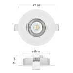 EMOS ZD3122, Exclusive LED spotlámpa 5W 450lm IP20 term. fehér