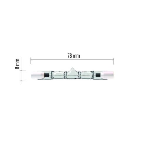 EMOS ZE0102, ECO lineáris halogén izzó J78 230V 120W 2250lm meleg fehér